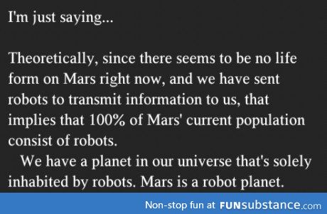 Robots take over an entire planet