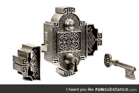 Wrought Iron Lock from 1854