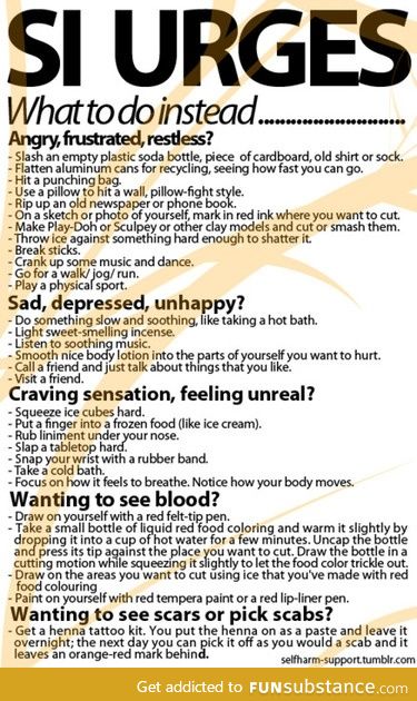 alternatives to self-harm