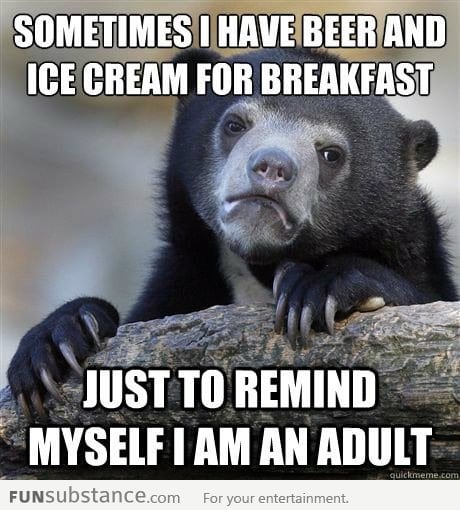 I know that it's not healthy