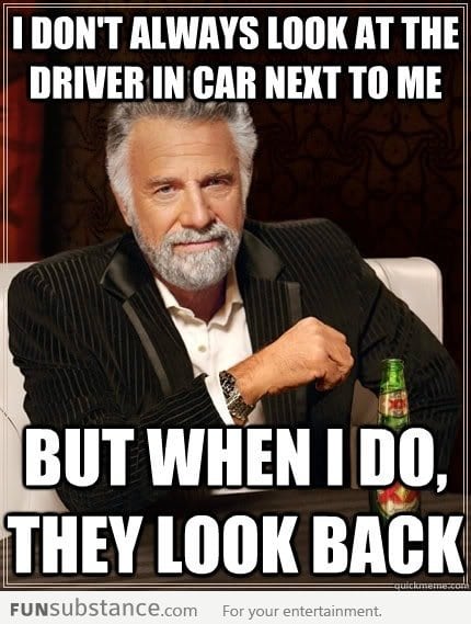 That awkward stare!