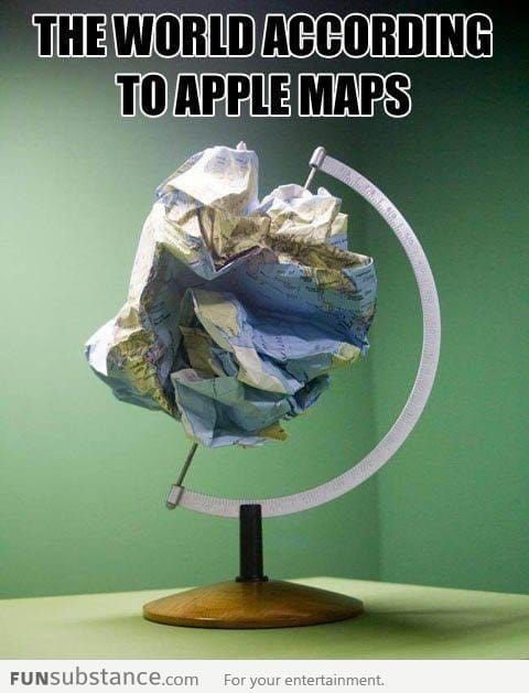 The World according to Apple Maps