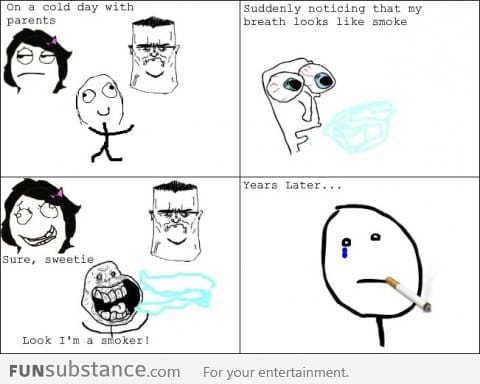 Smoker's sadness