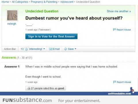 dumbest rumor