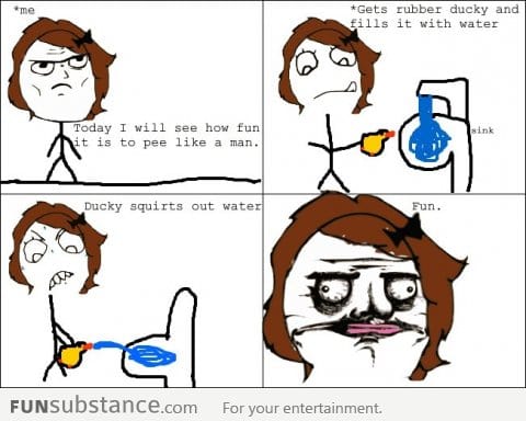 Peeing like a man