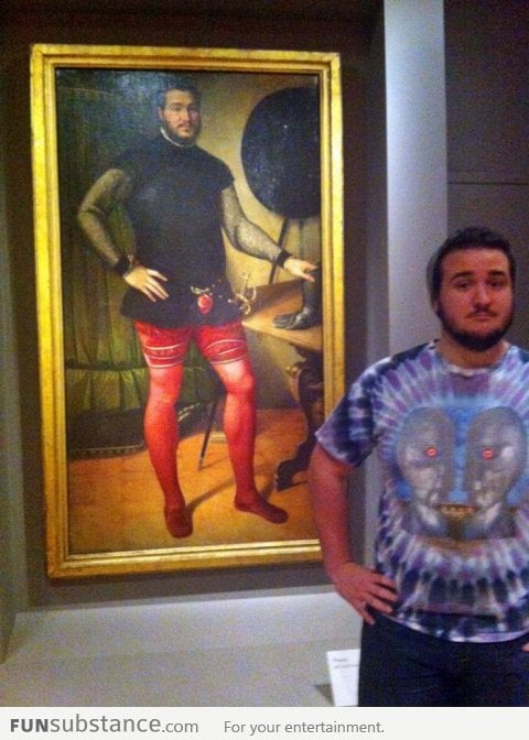 So I was at the museum today
