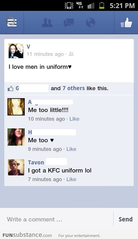 I love men in uniform