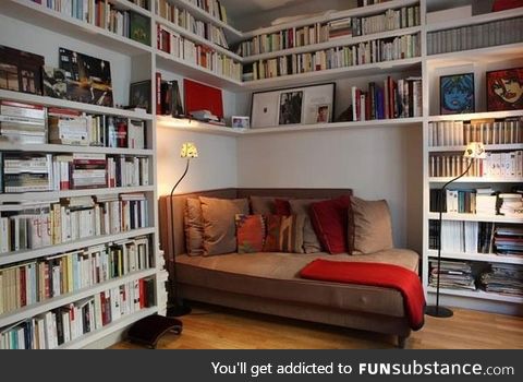 Awesome home library.