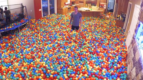 Mom comes home to find house filled with play balls