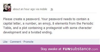 Password requirements