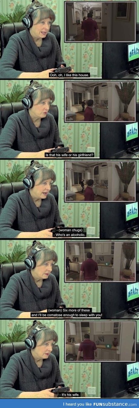 Grandma knows what's up