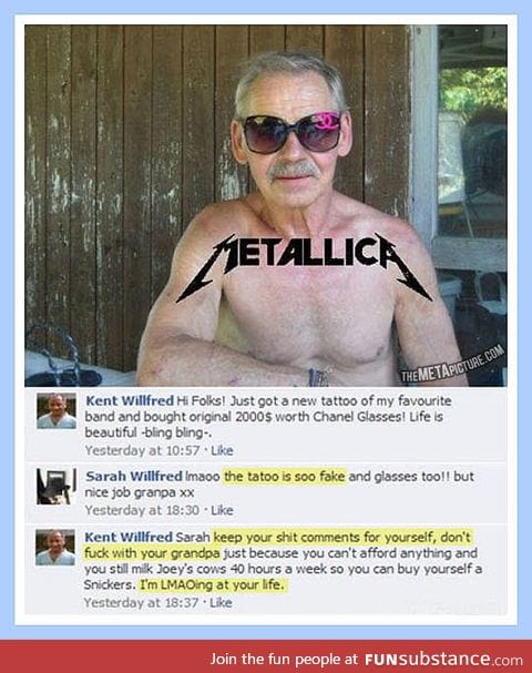 Grandpa is a photoshop master