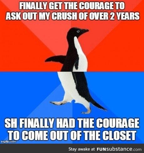 Happy for her, vodka for me