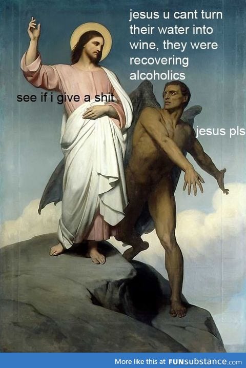 Jesus helps recovering alcoholics out of recovery