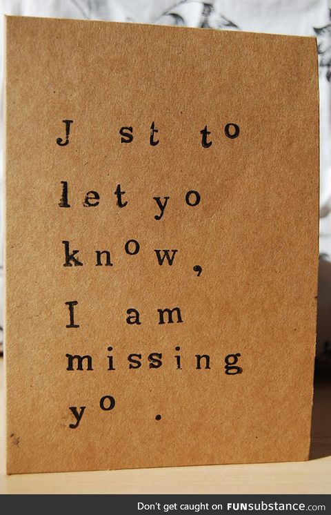 Missing u card
