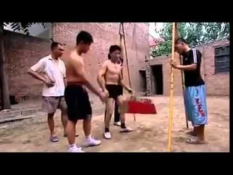 Watching this Kung Fu training make your balls hurt