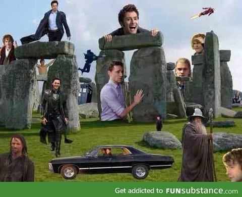 THIS PICTURE MAKES ME HAPPY (except for falling the Sherlock)