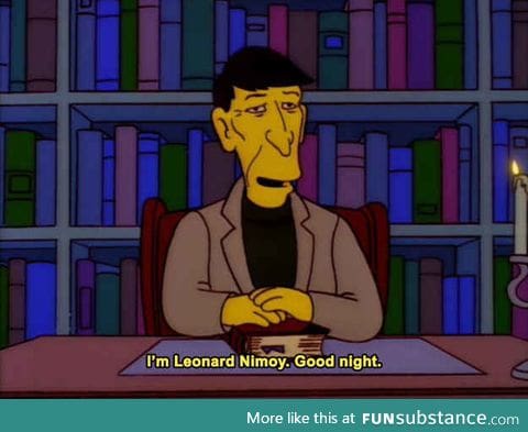 Sleep well Mr Spock