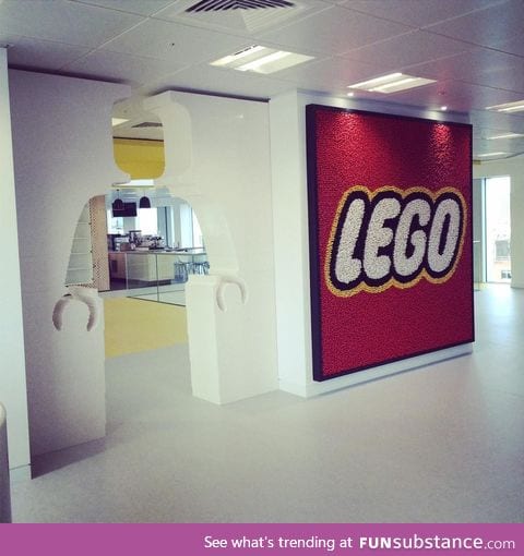 The entrance to Lego HQ