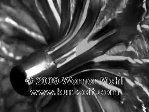 1 million fps slow motion bullet impacts