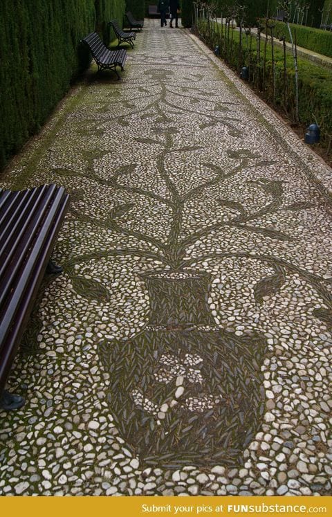 Pebbled path