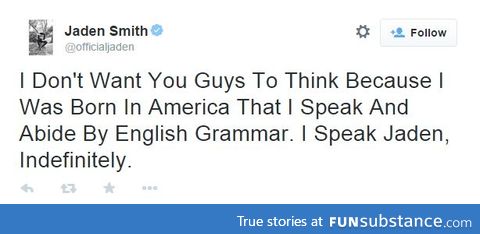 I figured out the secret behind Jaden Smith's tweets