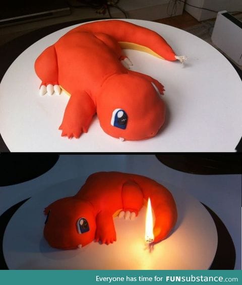 Charmander cake