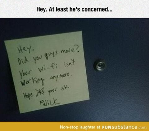 A concerned neighbor