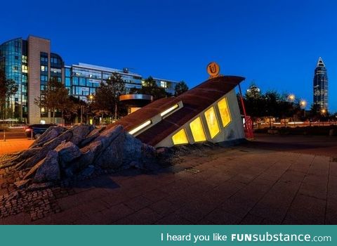 Subway entrance in Germany