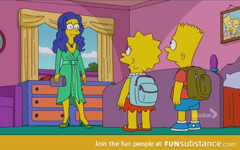 Marge with her hair down, looking fine as hell