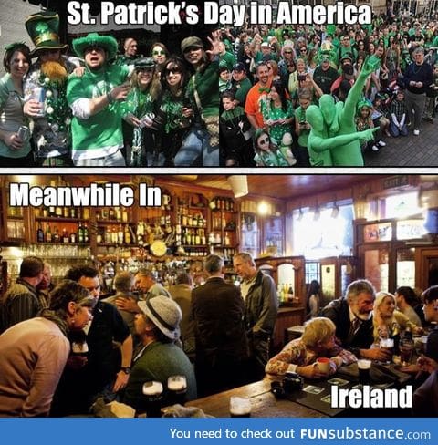 Being Irish in US vs Being Irish