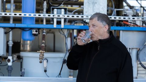 Bill Gates drinks water that used to be human poop