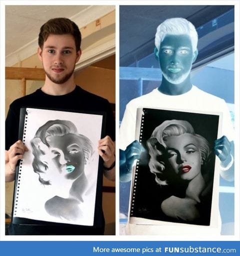 This photo negative drawing