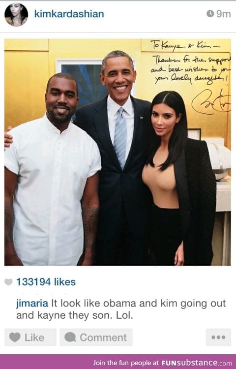 Our son, Kanye