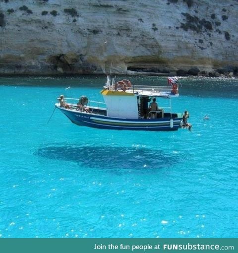 Crystal clear water