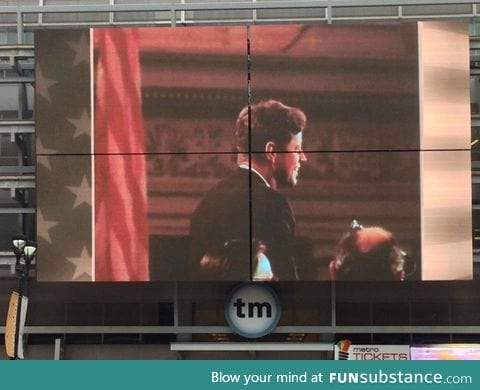 Someone really didn't think this out at the JFK memorial