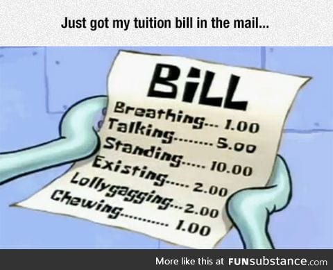There was also a bill for receiving the bill