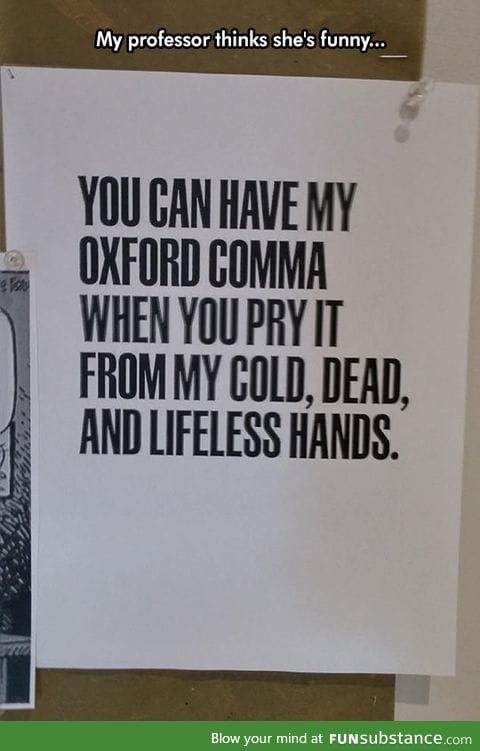 A good chuckle before class