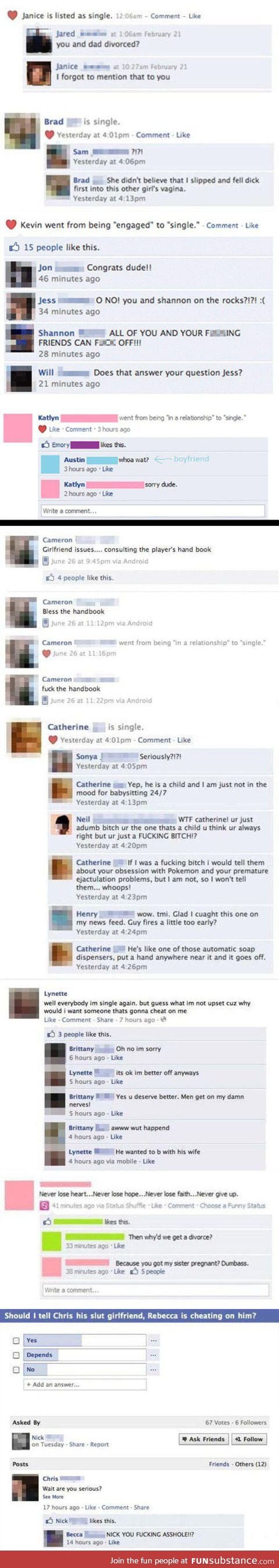 Best of FB break-ups