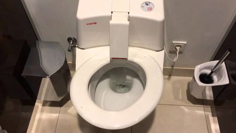 This self-cleaning toilet is perfect for those with difficulty aiming