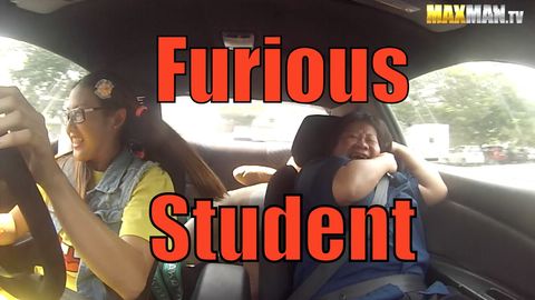 Nerdy girl pranking driving teachers in "fast and furious" style will make you laugh