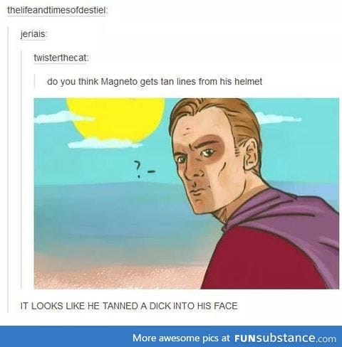 Somebody get Eric a bottle of sunblock...