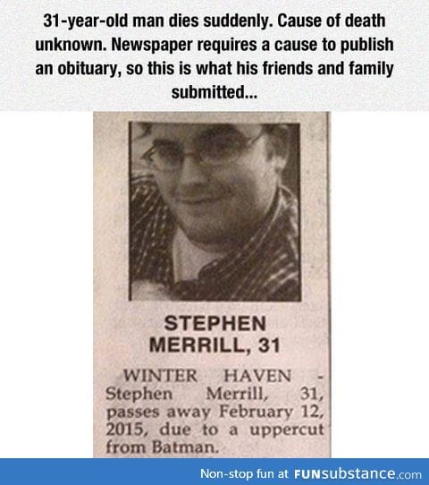 The best obituary ever