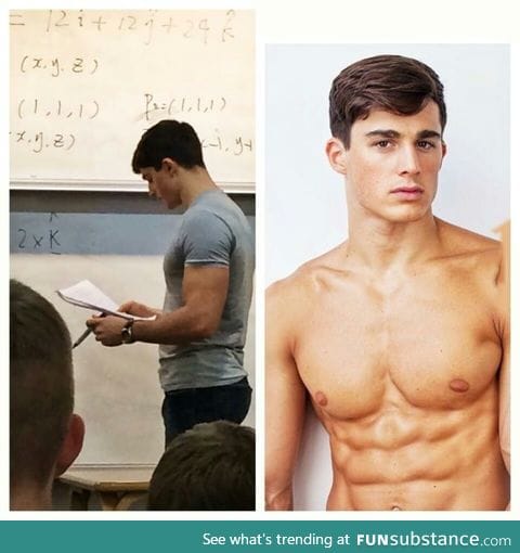 Student finds out Math teacher is a successful model