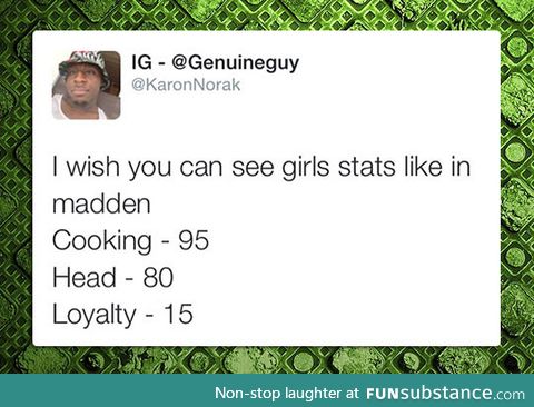 Girl stats