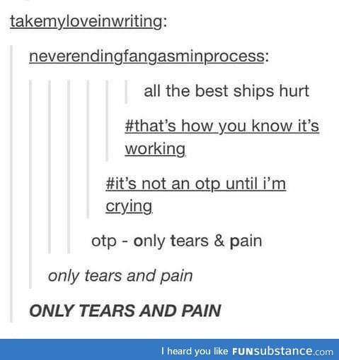 Why does it feel so good to hurt so bad?