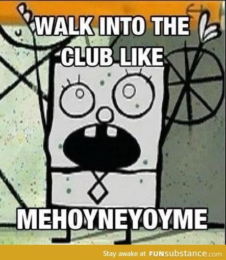 In the club like