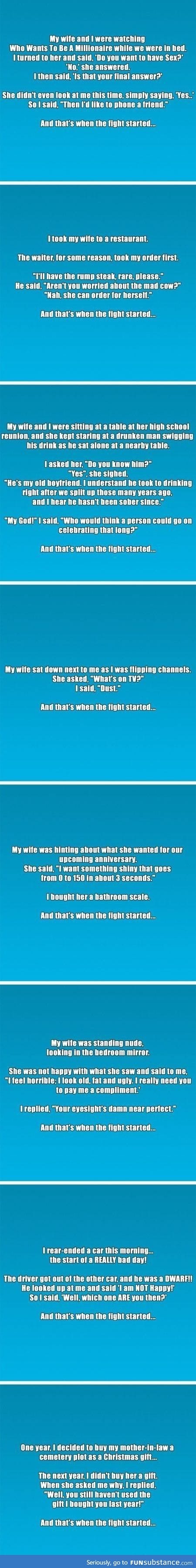 That's how the fight started