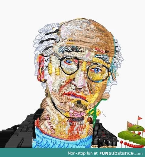 Artwork completely made of emojis