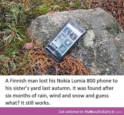 Everyone thought the phone was finnished